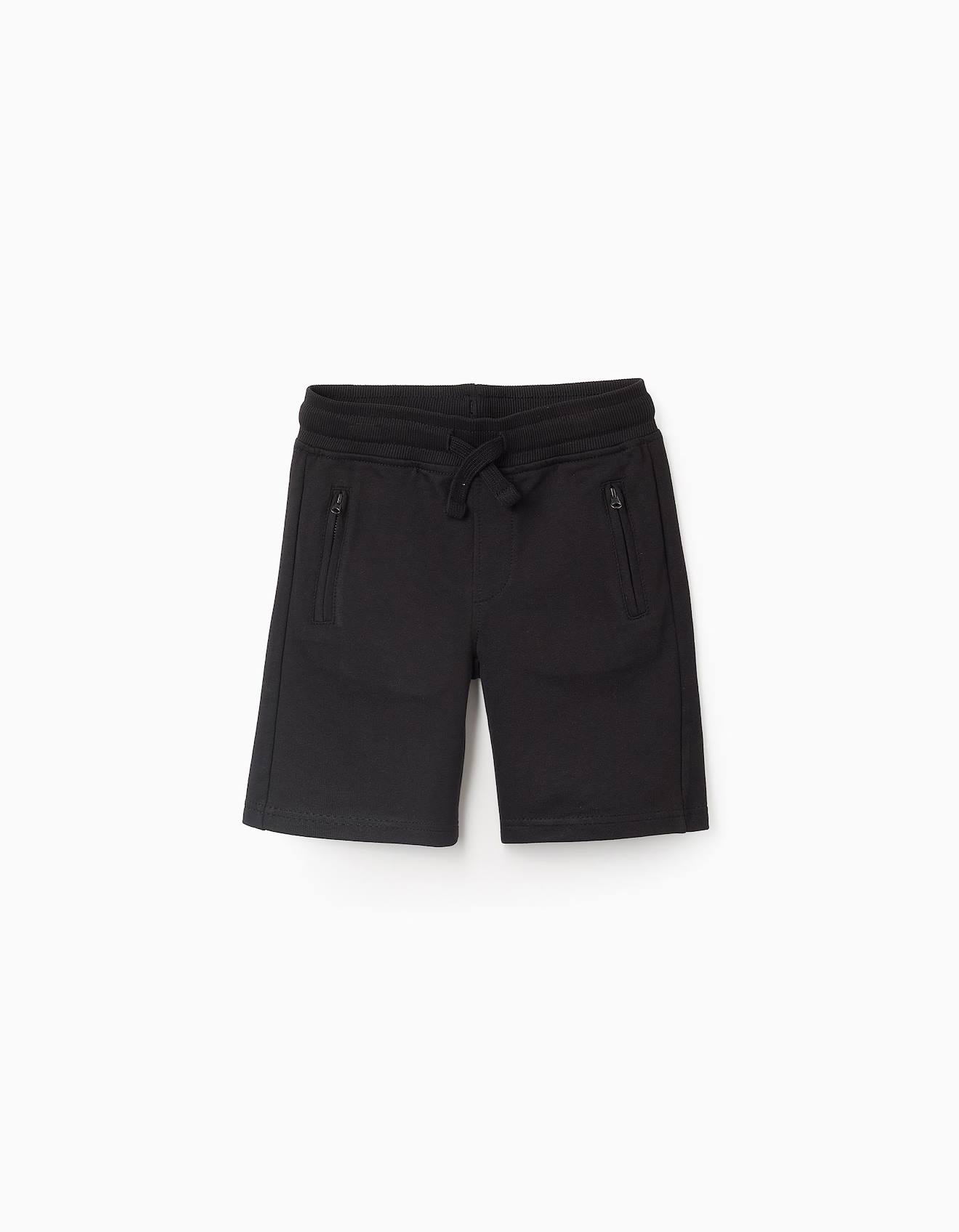 Short Avec Poches À Fermeture Éclair Noir