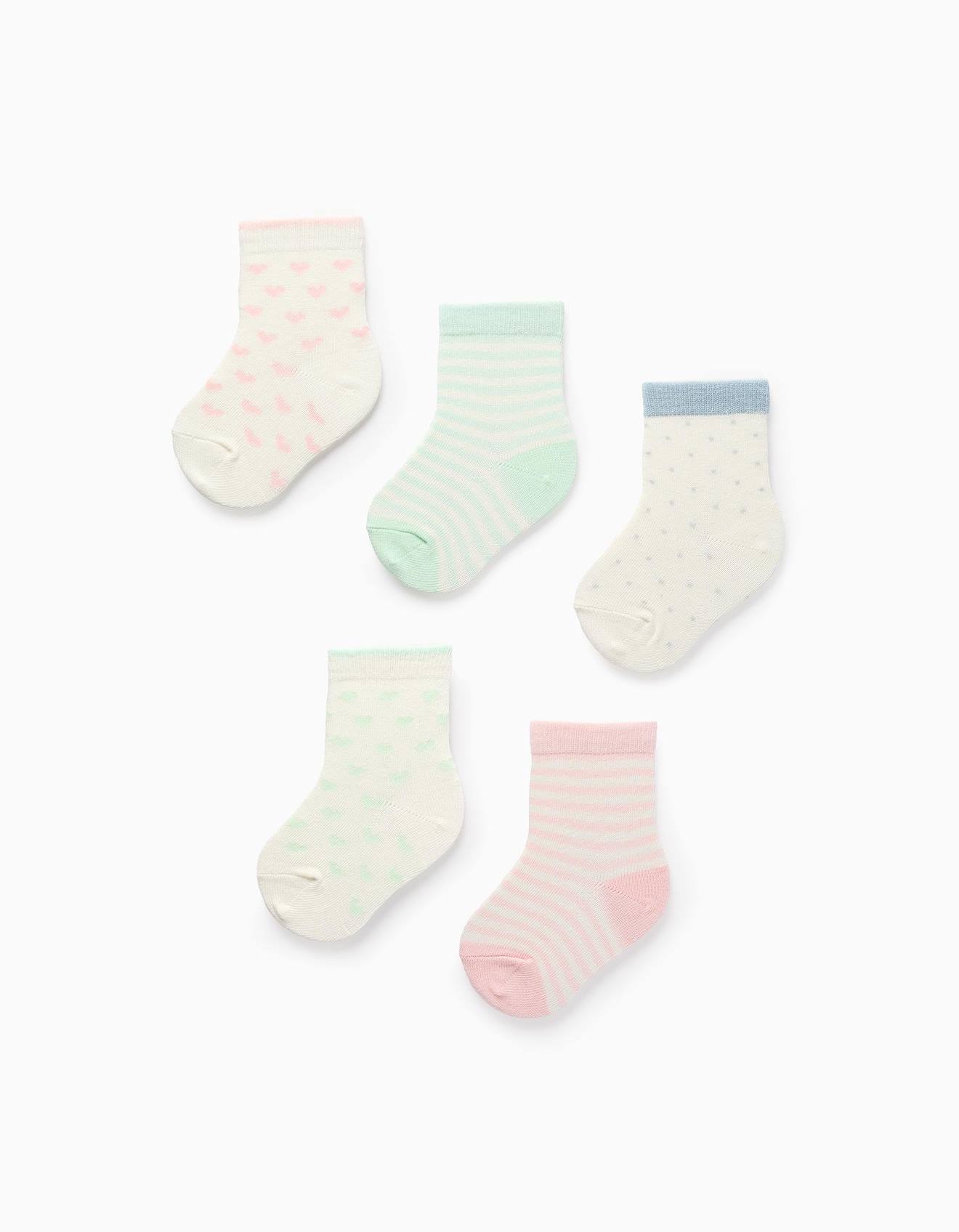 Pack 5 Paires De Chaussettes Multicolore