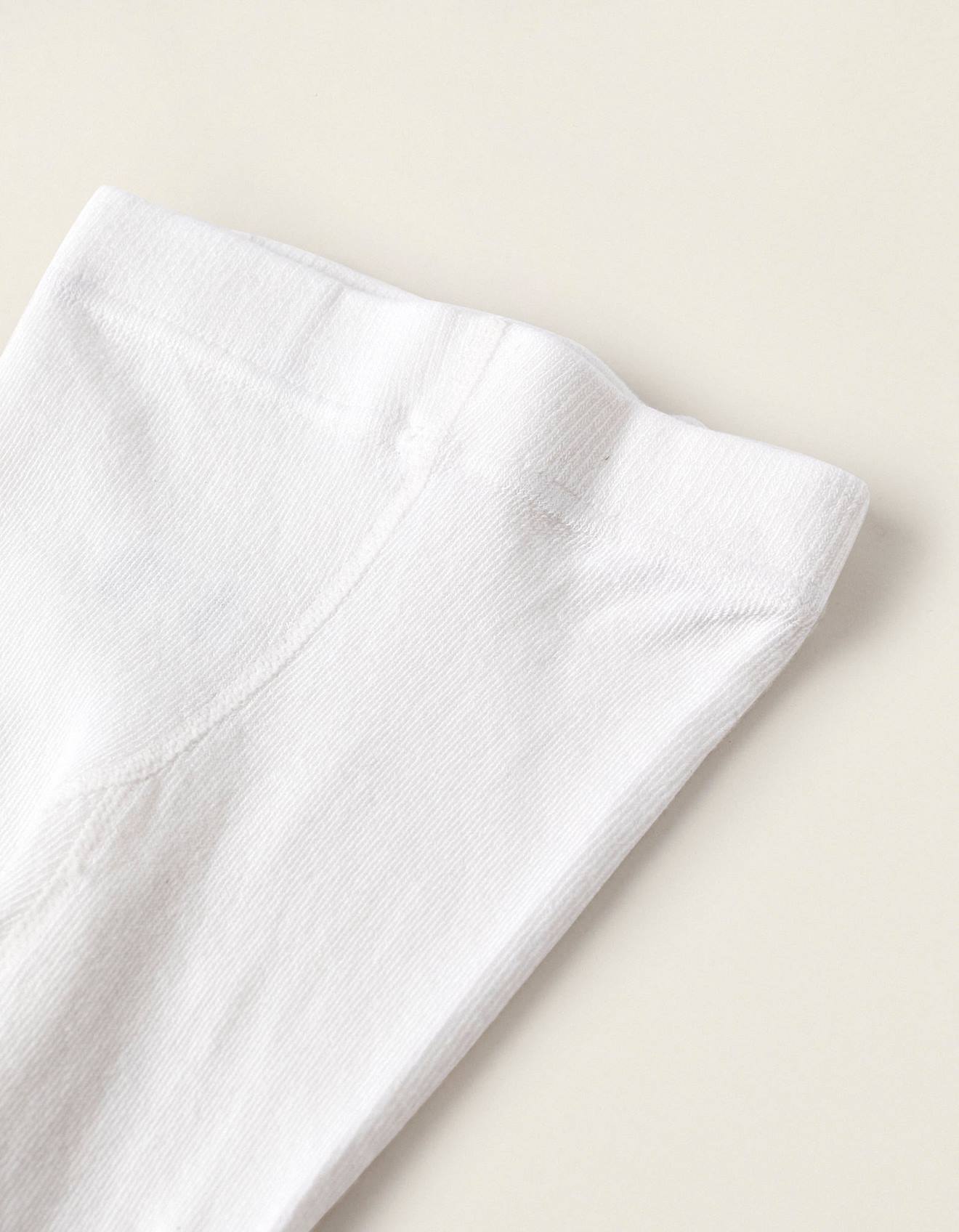 Collant En Coton Anti-bouloches Blanc (Zippy) - Image 1