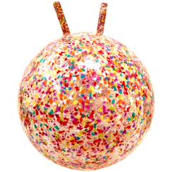 Jouet-Ballon sauteur paillettes confettis