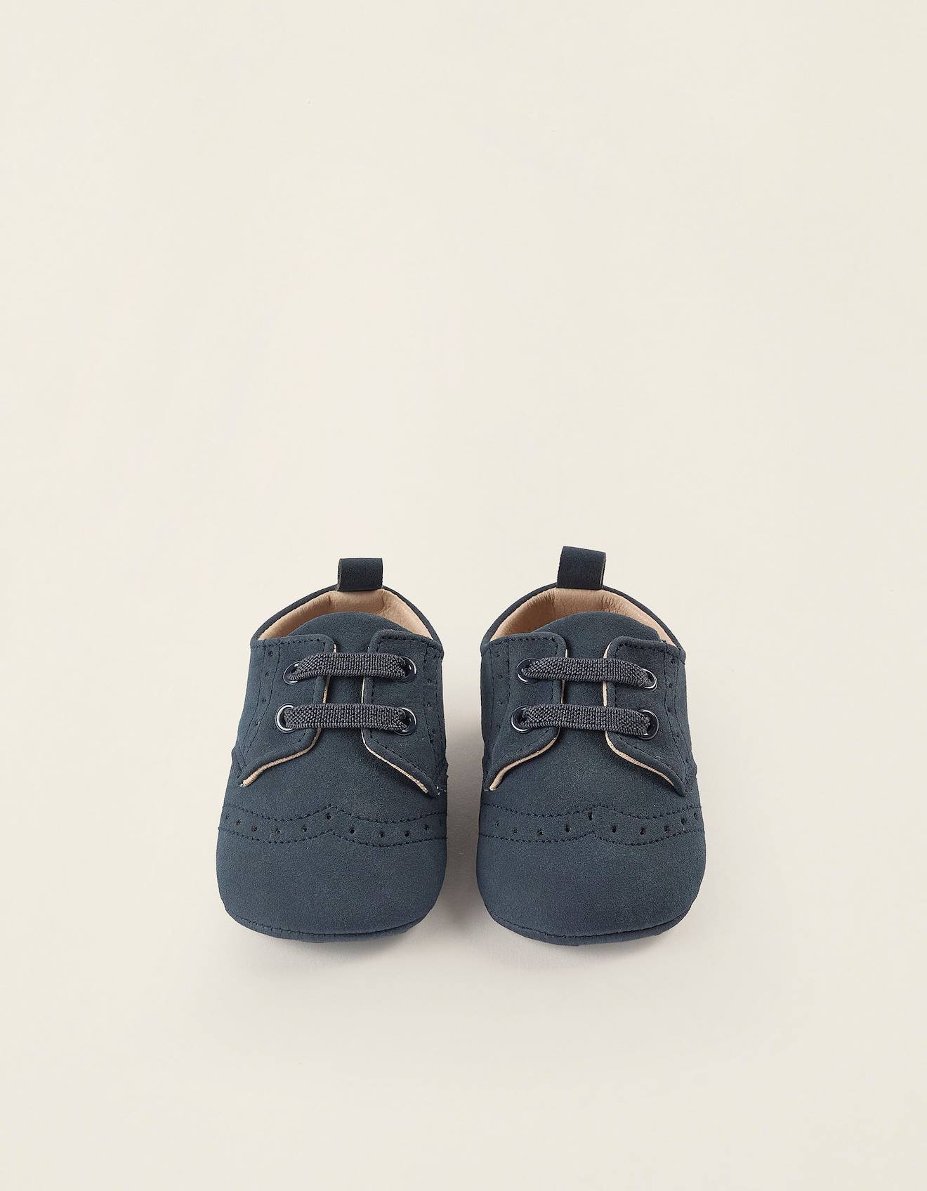 Chaussures Broguées Bleu Foncé