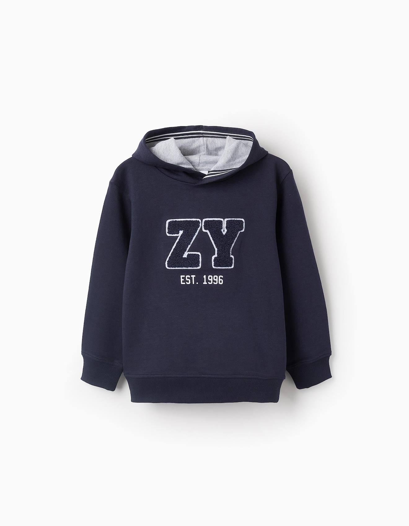 Sweat À Capuche Bleu Foncé