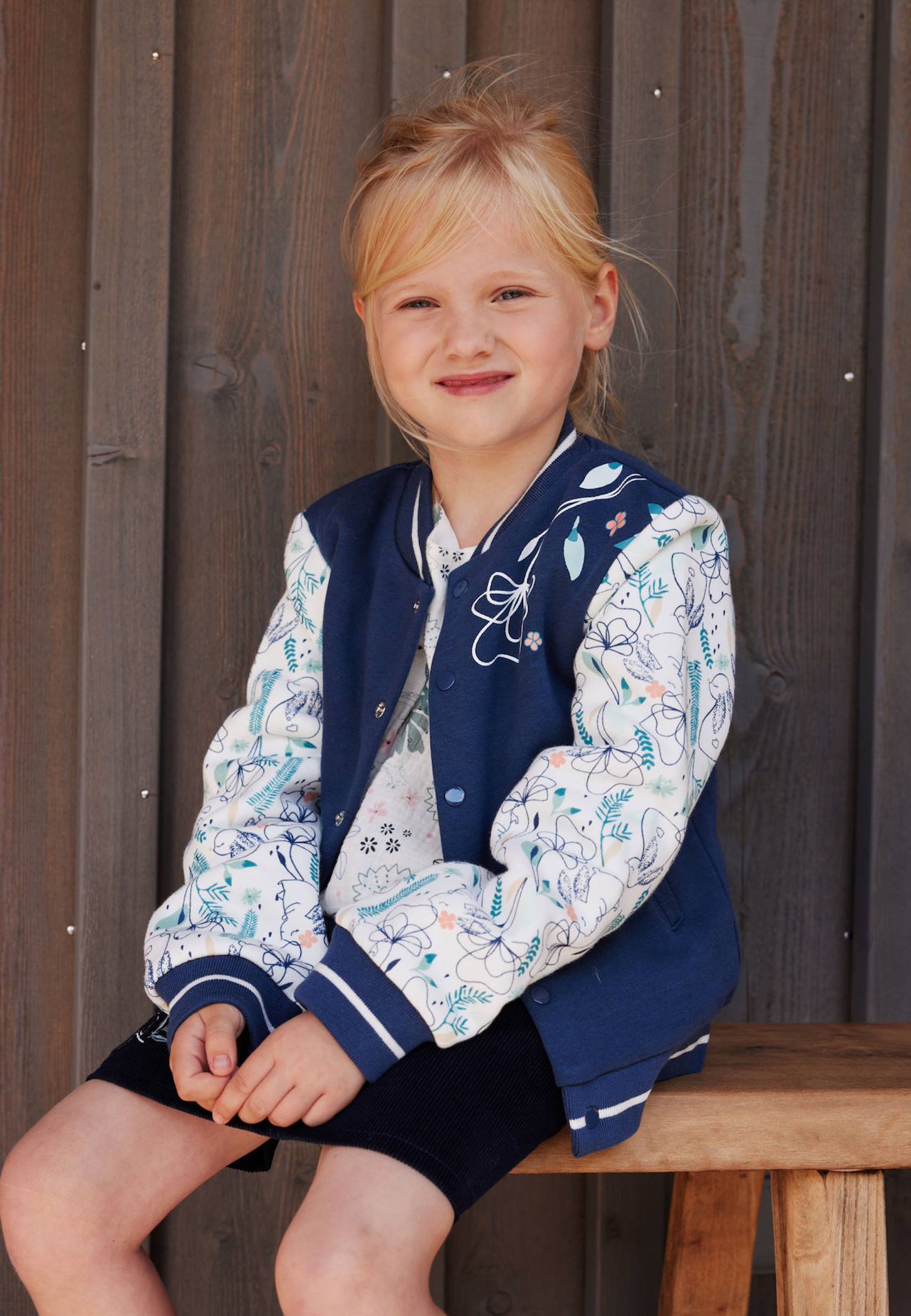 Veste Teddy Bébé En Molleton Misscerise Bleu