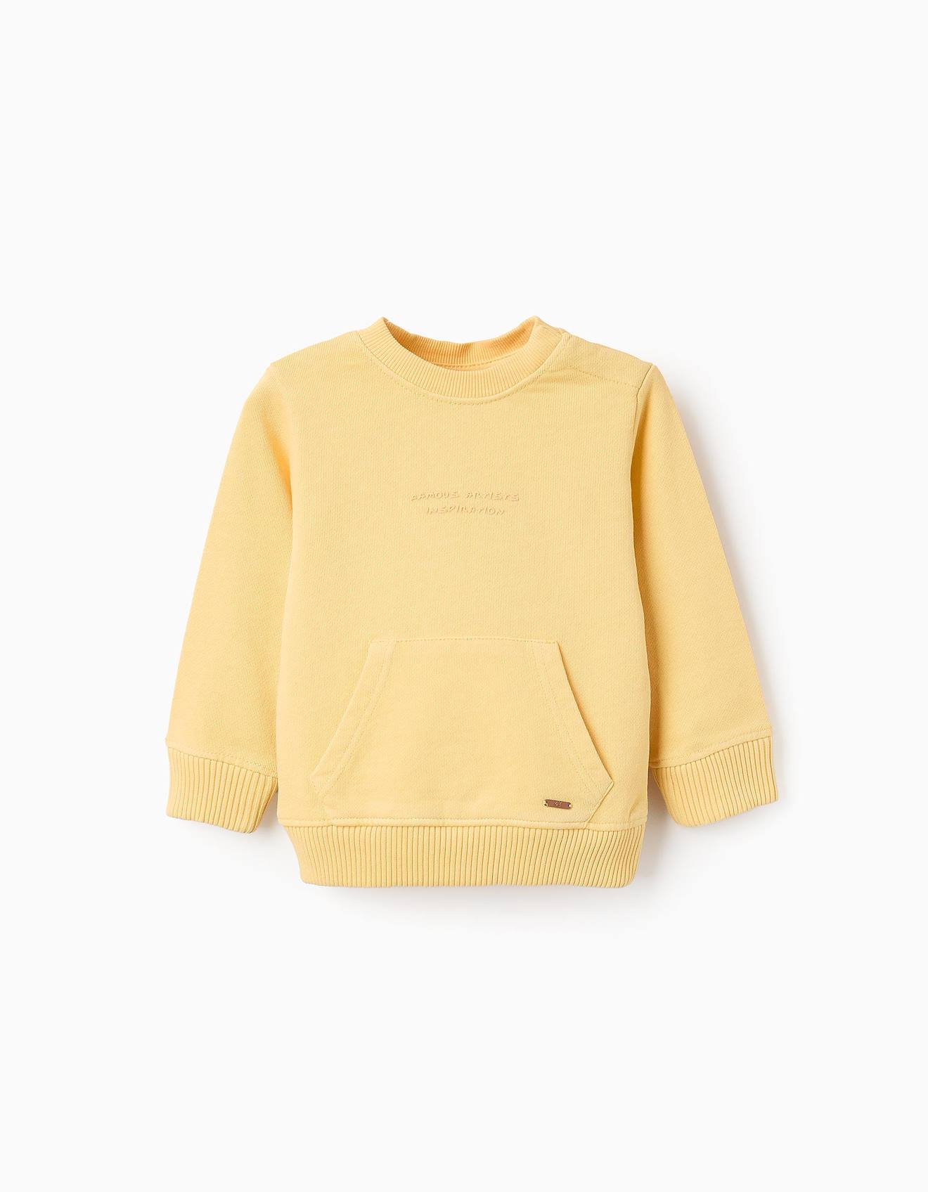 T-shirt Avec Imprimé En Relief Jaune Clair
