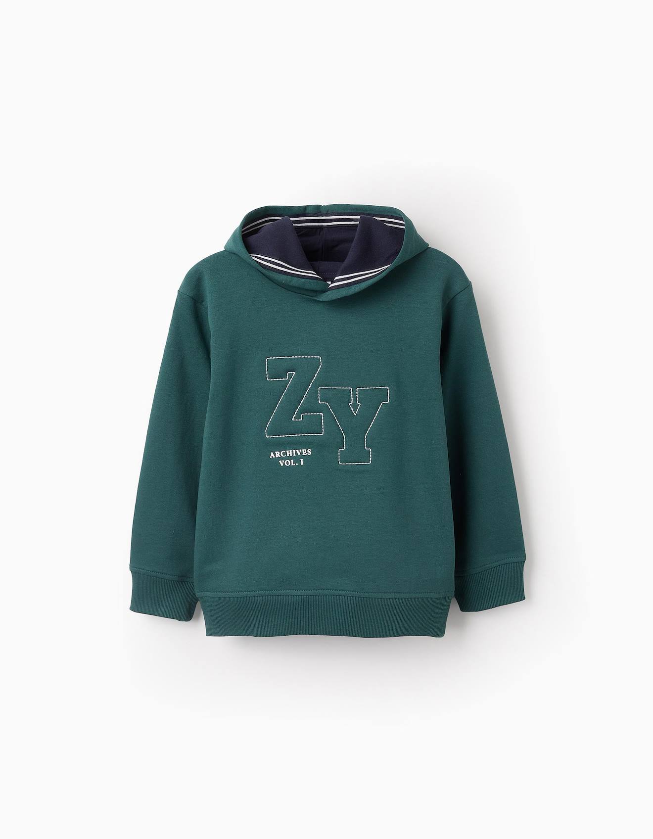 Sweat À Capuche Vert Foncé