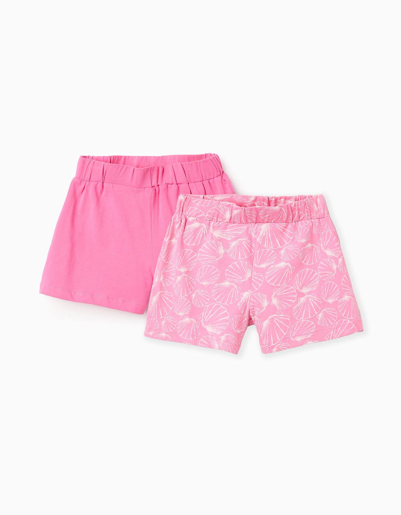 Pack 2 Shorts En Jersey Rose
