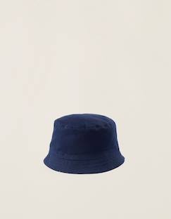 -Chapeau en sergé avec bandes latérales