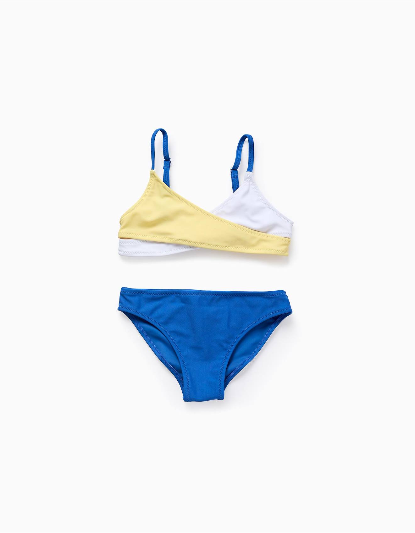 Maillot De Bain Bikini Croisé Bleu