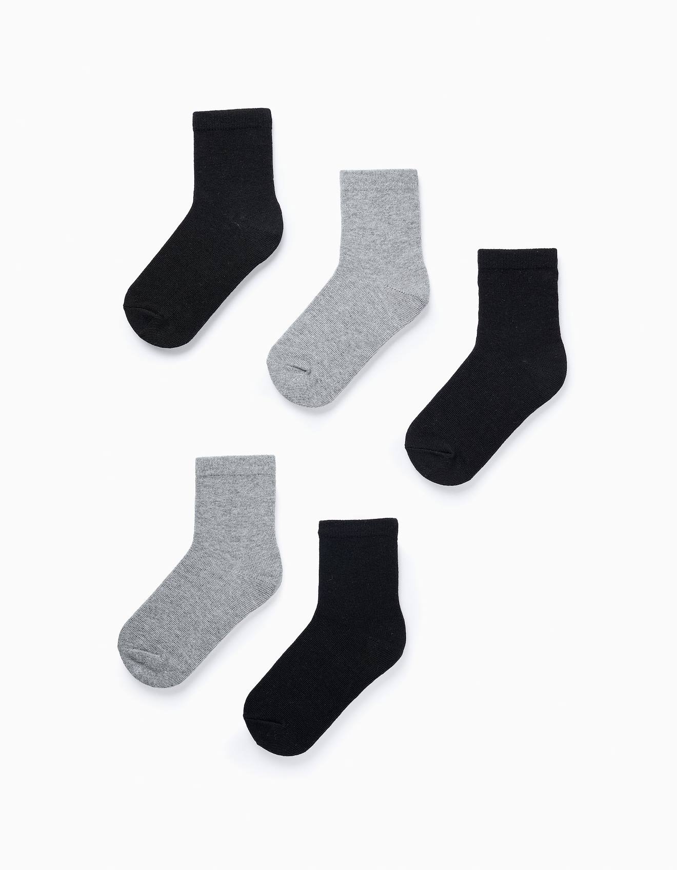 Pack 5 Paires De Chaussettes Unies Multicolore
