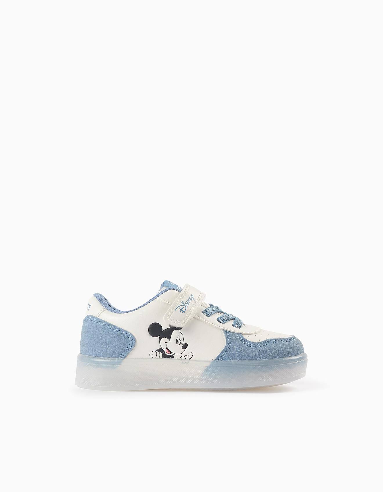 Baskets Lumineuses Mickey Bleu