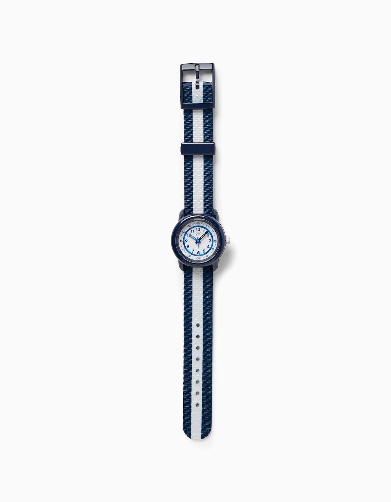 Montre À Rayures Gris