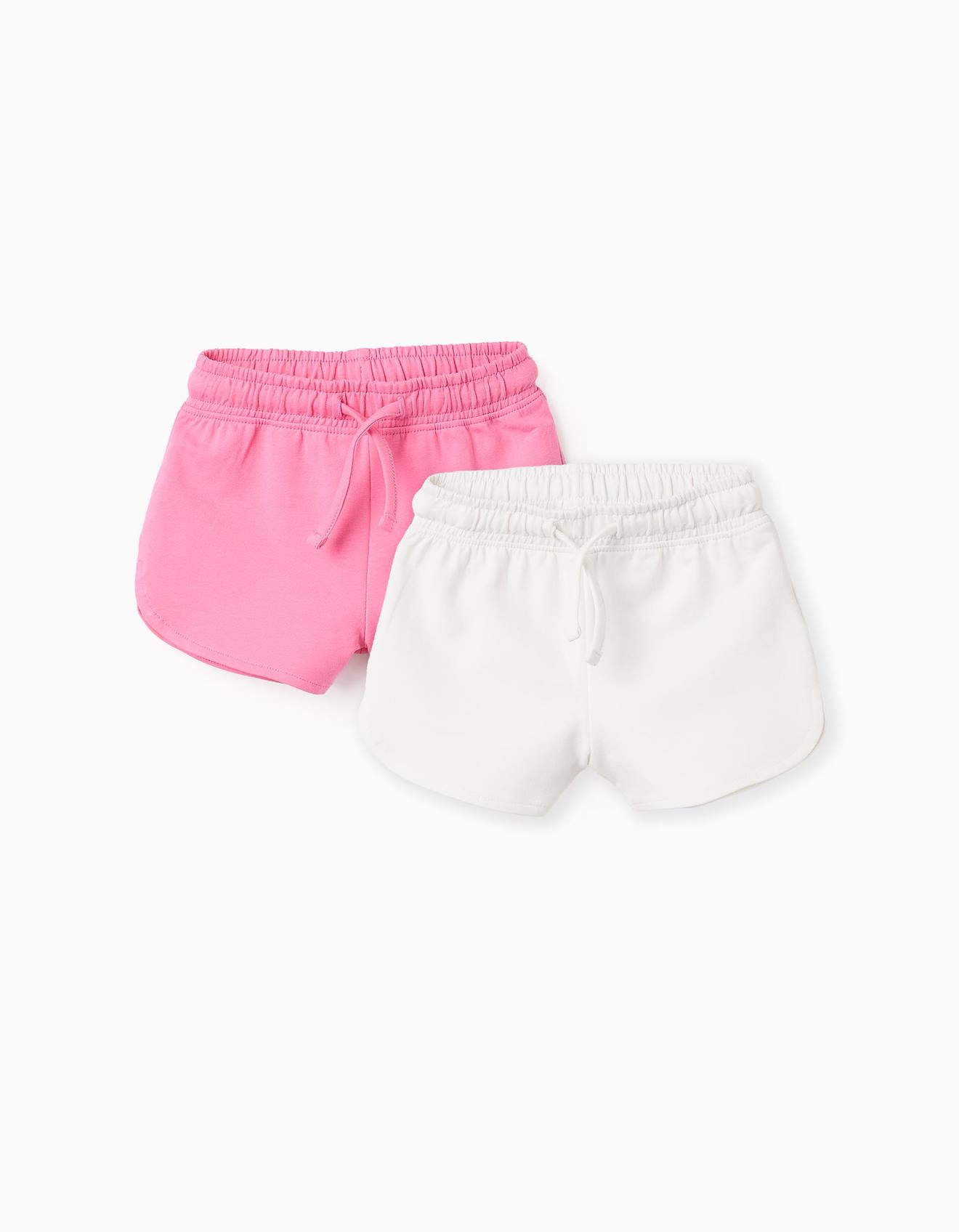 Pack 2 Shorts Avec Cordon Rose
