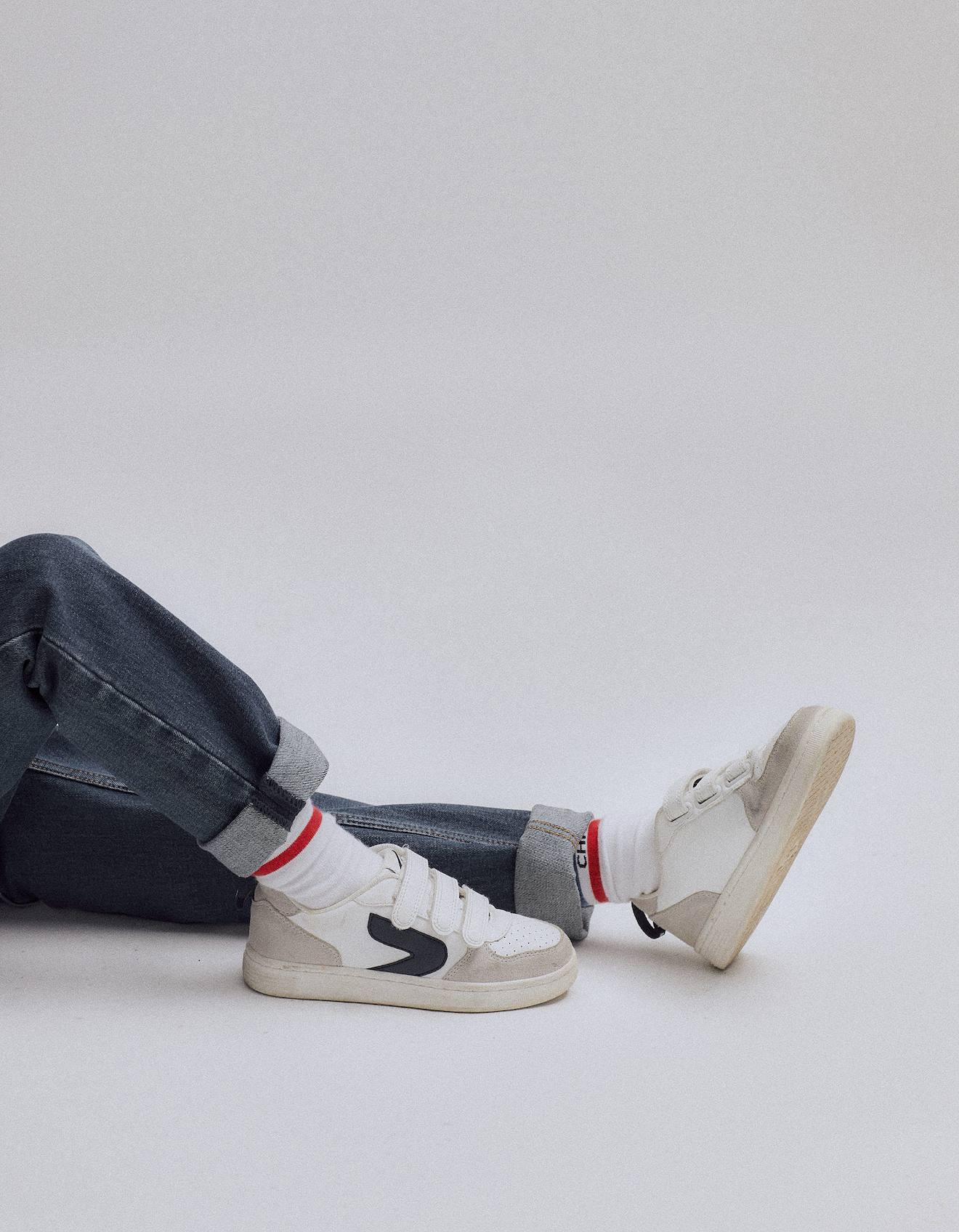 Baskets Avec Fermeture À Scratch Blanc