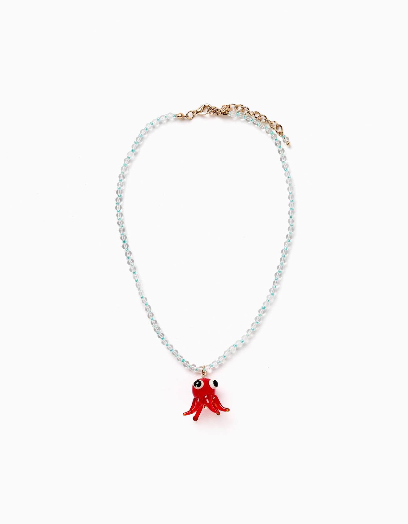 Collier Avec Perles/pendentif Multicolore
