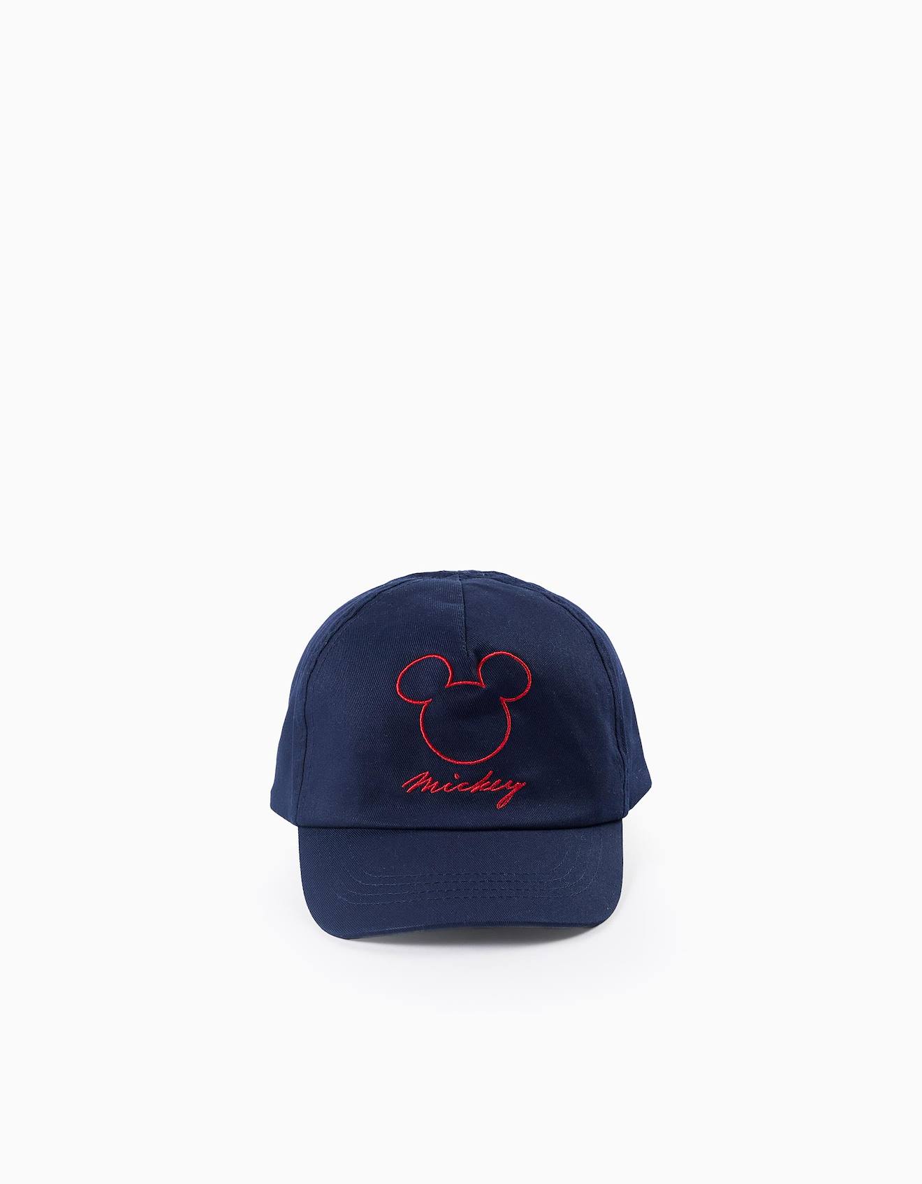 Casquette En Sergé Mickey Bleu Foncé