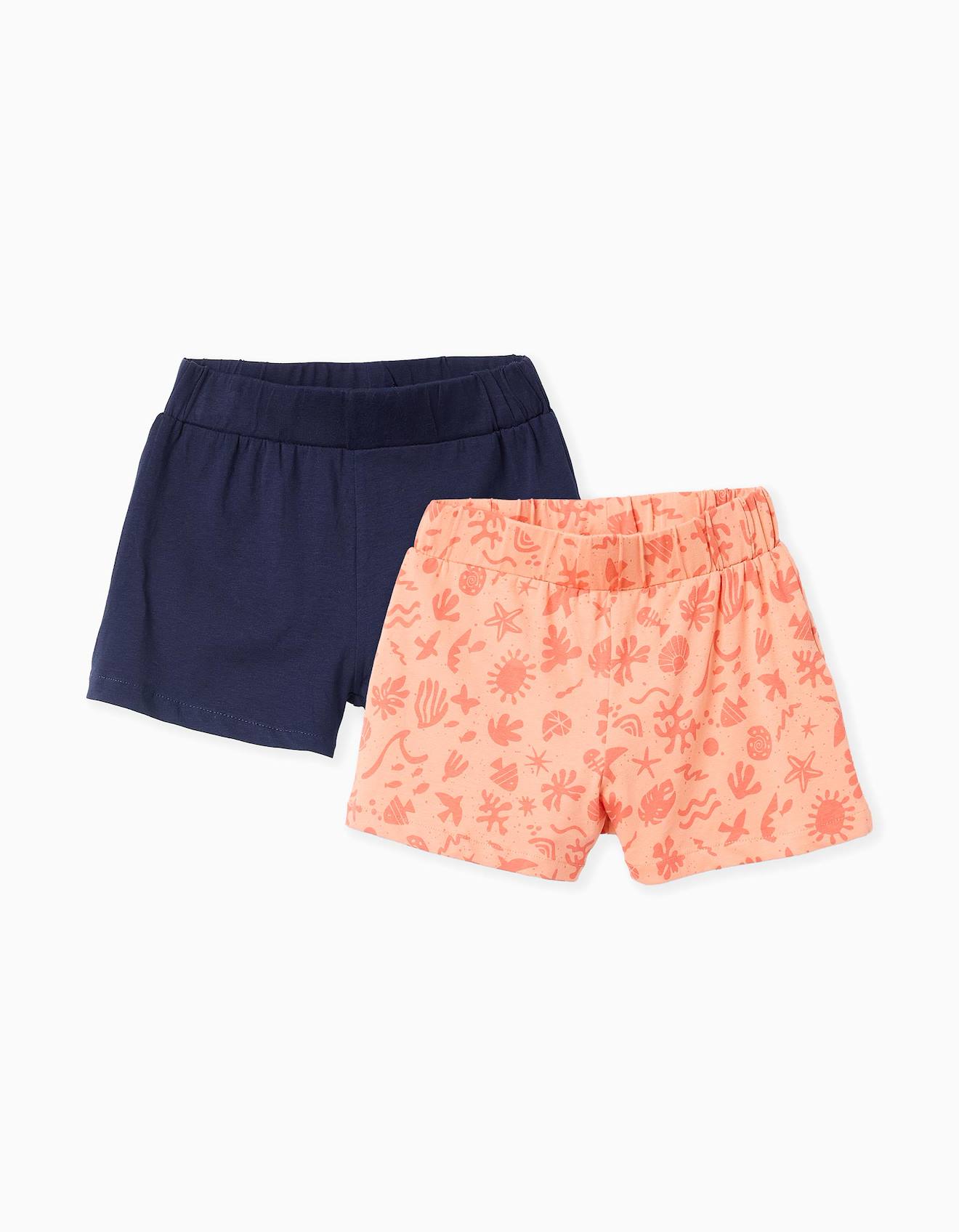 Pack 2 Shorts En Jersey Orange