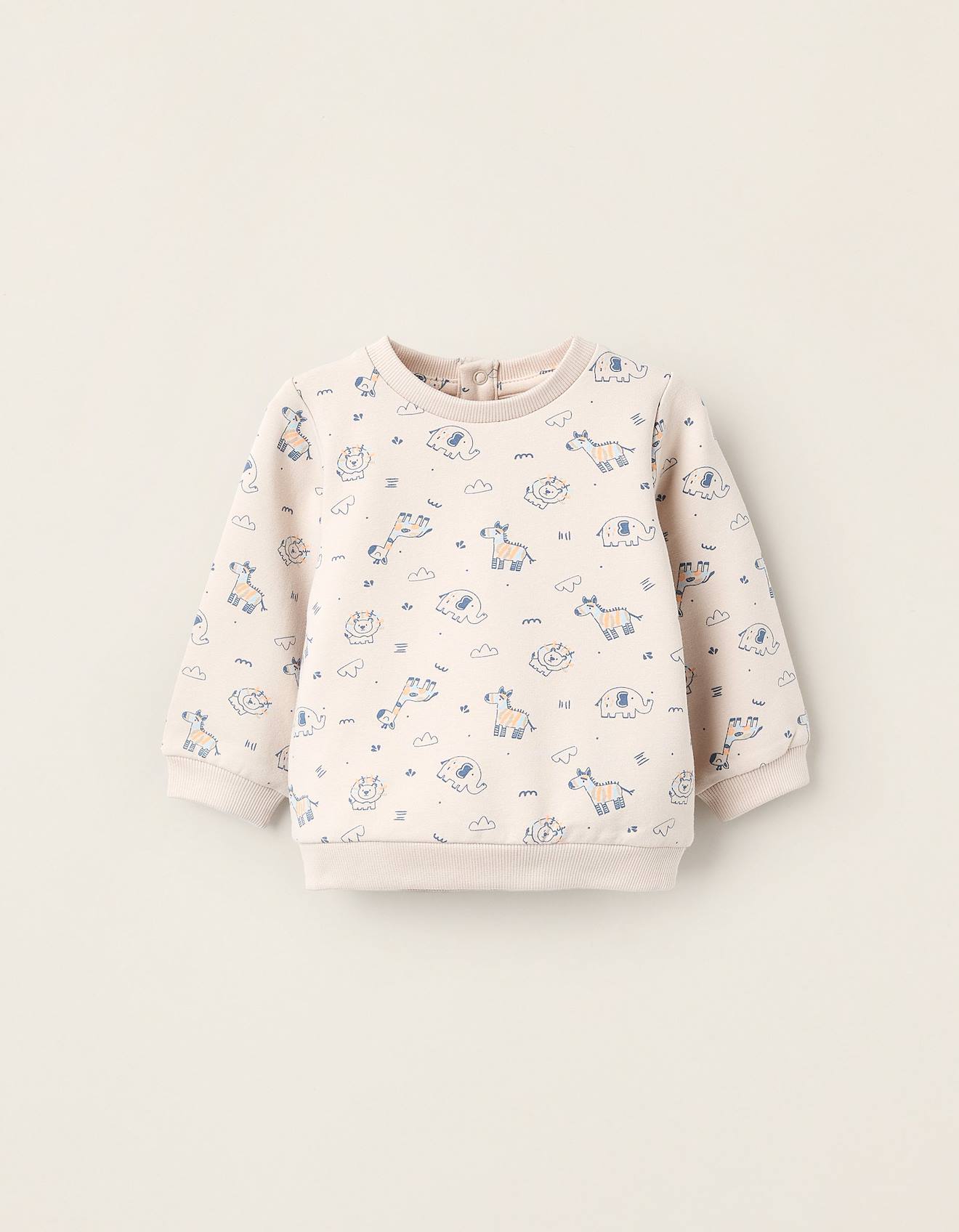 Sweat Gratté Gris Clair