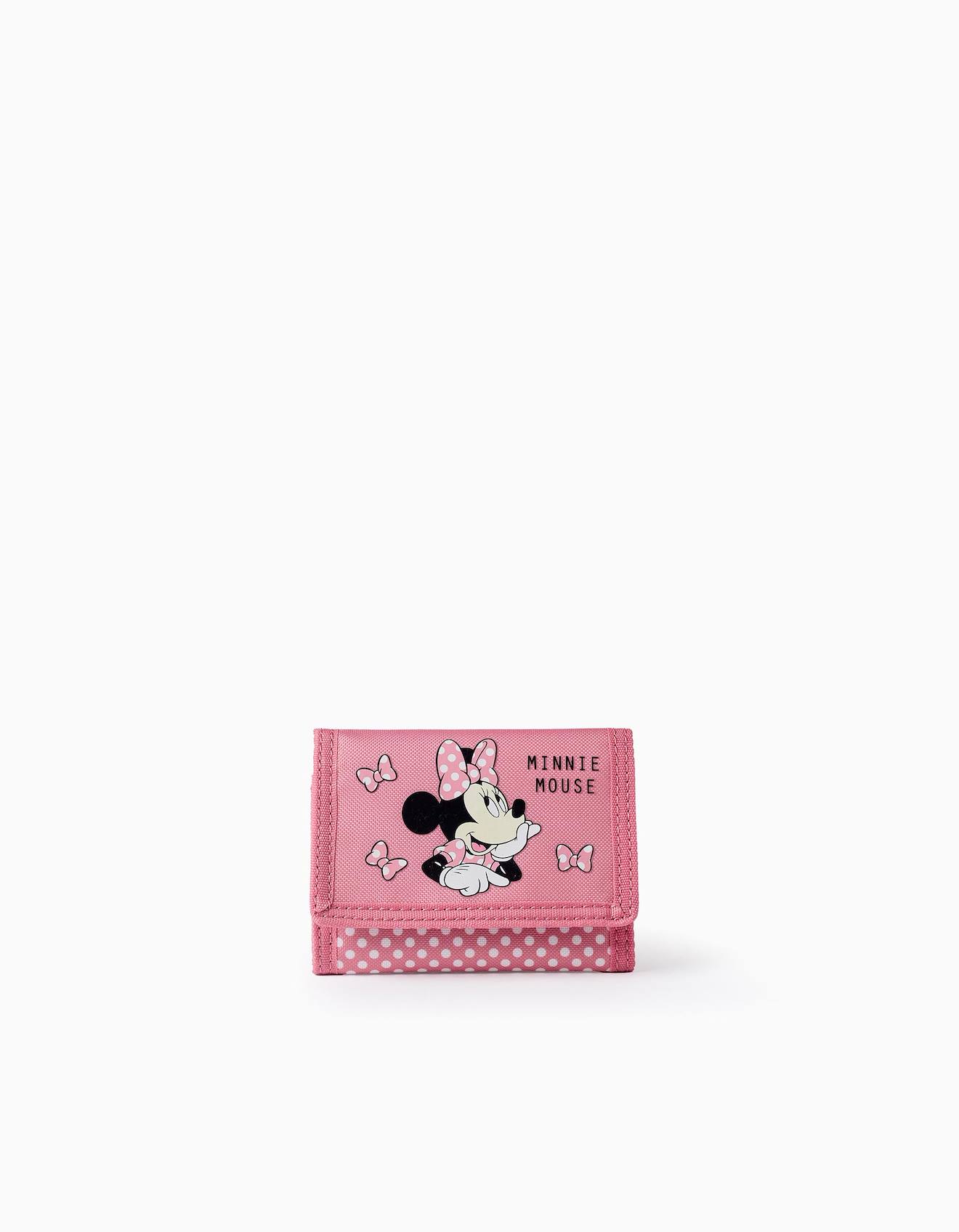 Portefeuille En Tissu Minnie Rose Clair