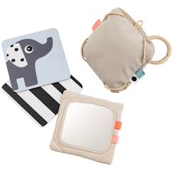 Jouet-Support avec cartes de motifs contrastés deer friends sable