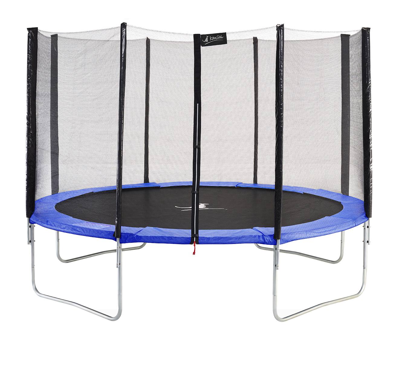 Trampoline Rond Bleu Ø430cm Avec Filet De Protection Bleu