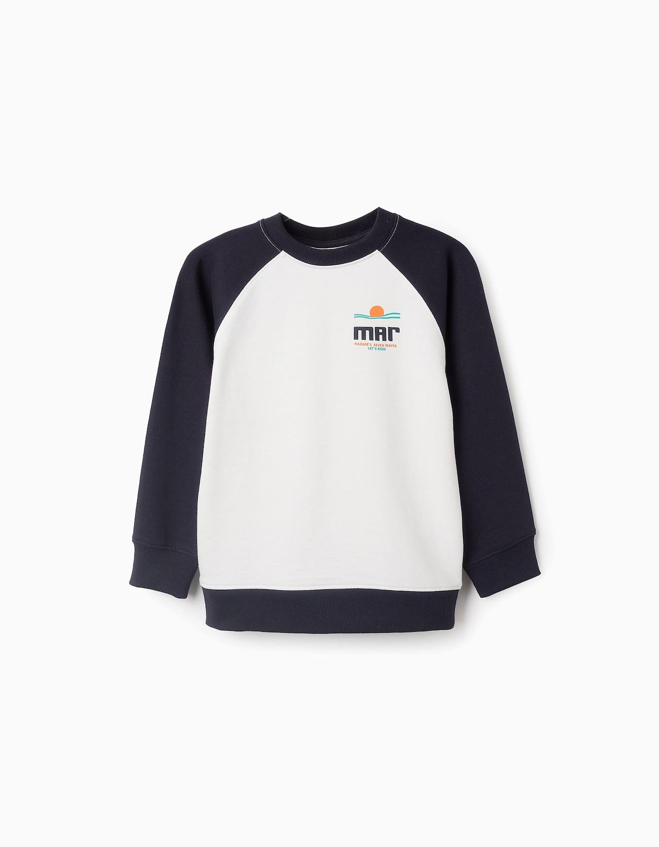 Sweat Avec Manches Raglan Bleu Foncé