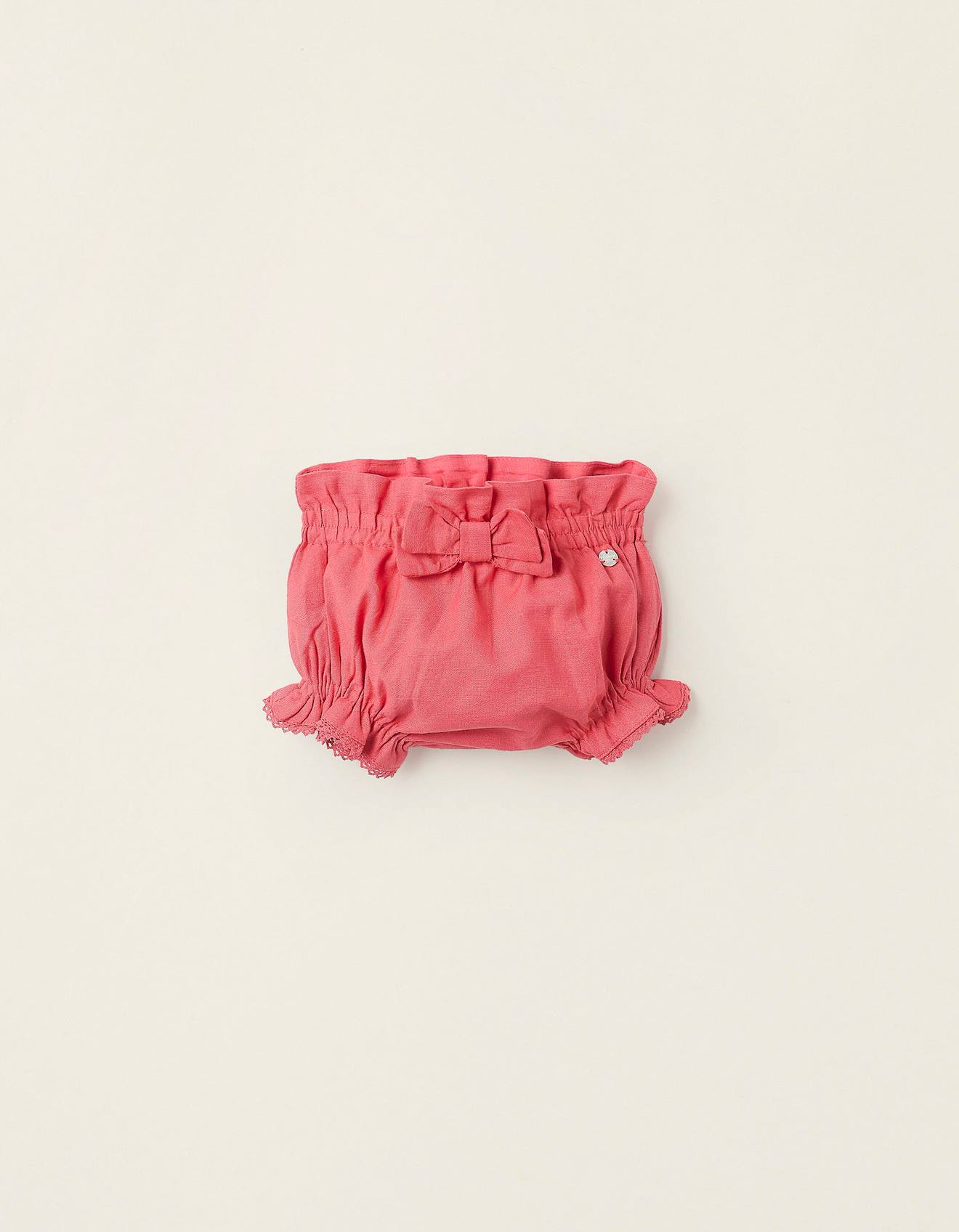 Bloomer En Coton Et Lin Rouge Clair