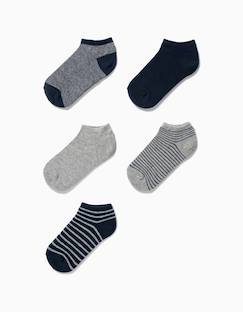 Pack 5 paires de socquettes unies/rayées  - vertbaudet enfant