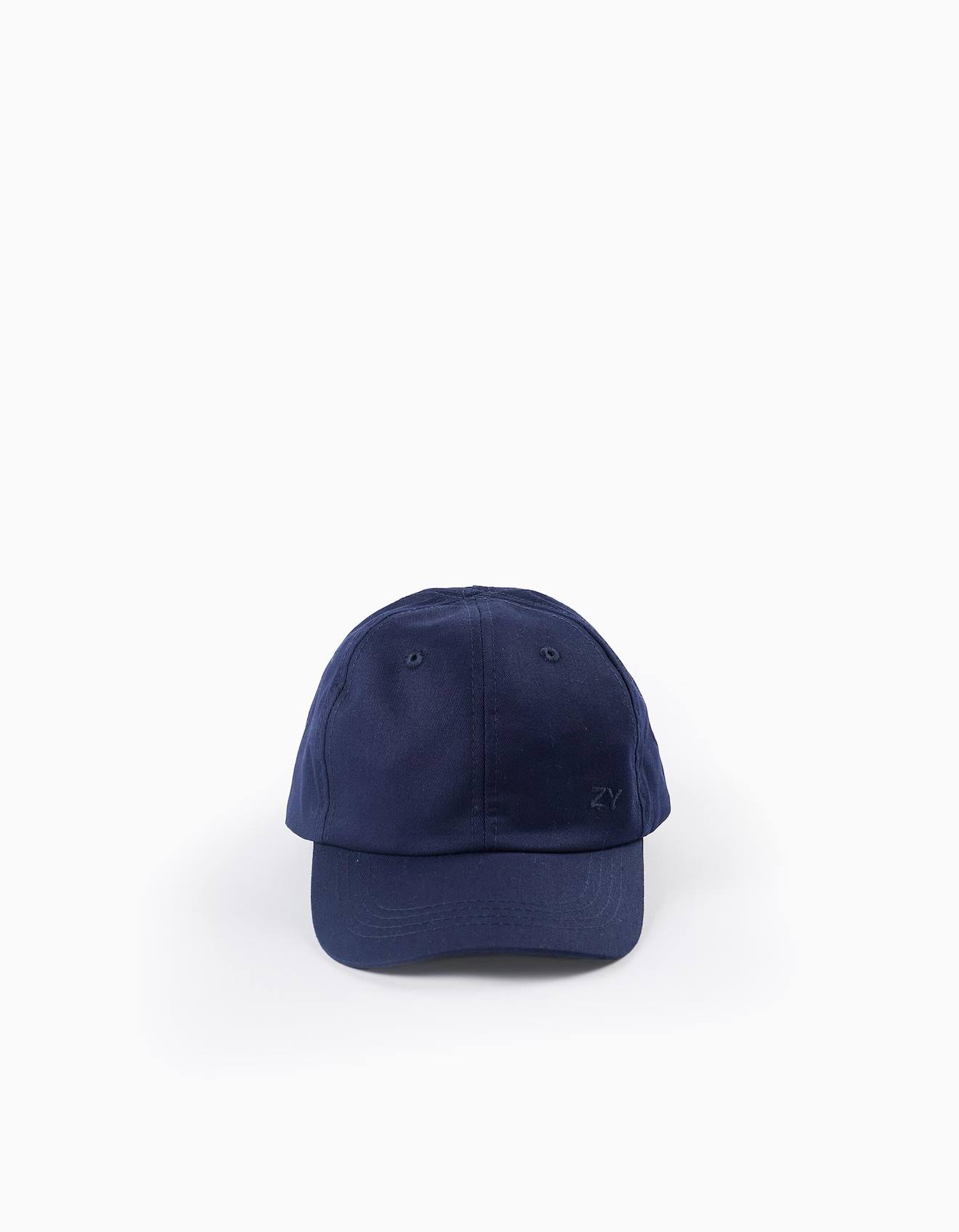 Casquette Basique En Coton Bleu Foncé