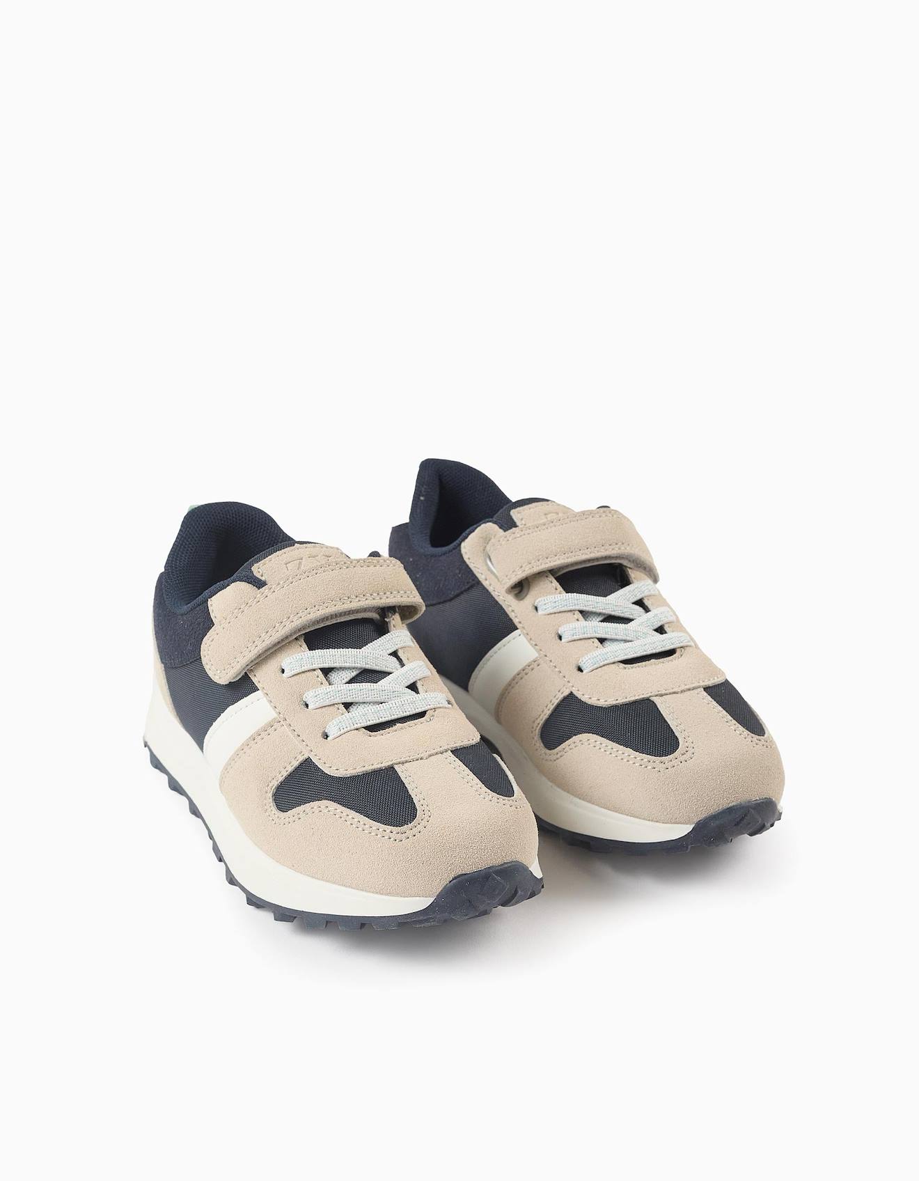 Baskets Simili Cuir Bleu Foncé