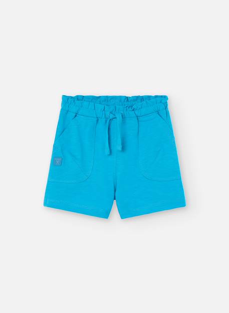Fille-Short-Short uni en coton
