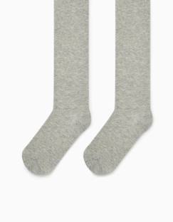 -Collants unis en coton