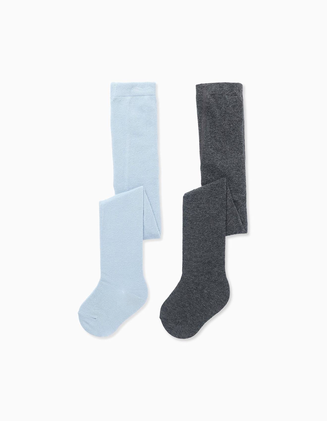 Pack 2 Collants Unis Multicolore