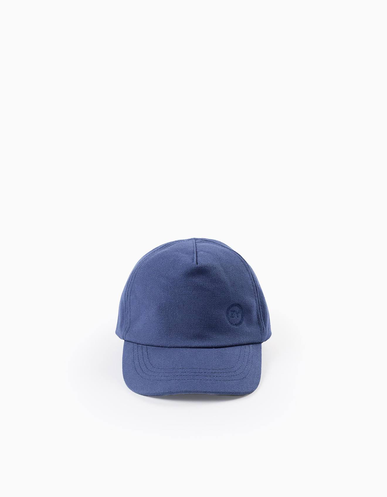 Casquette En Coton Bleu Foncé