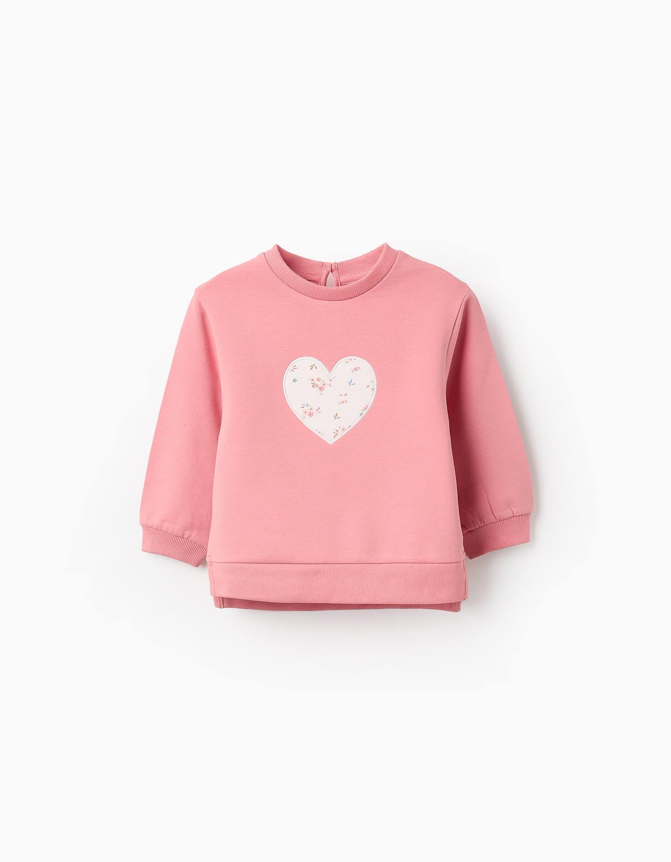Sweat Gratté Rose Clair
