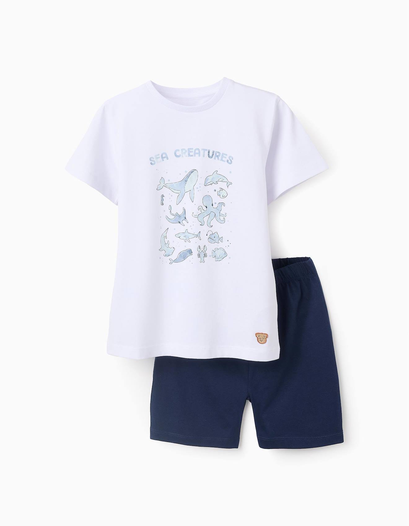 Pyjama En Coton Blanc