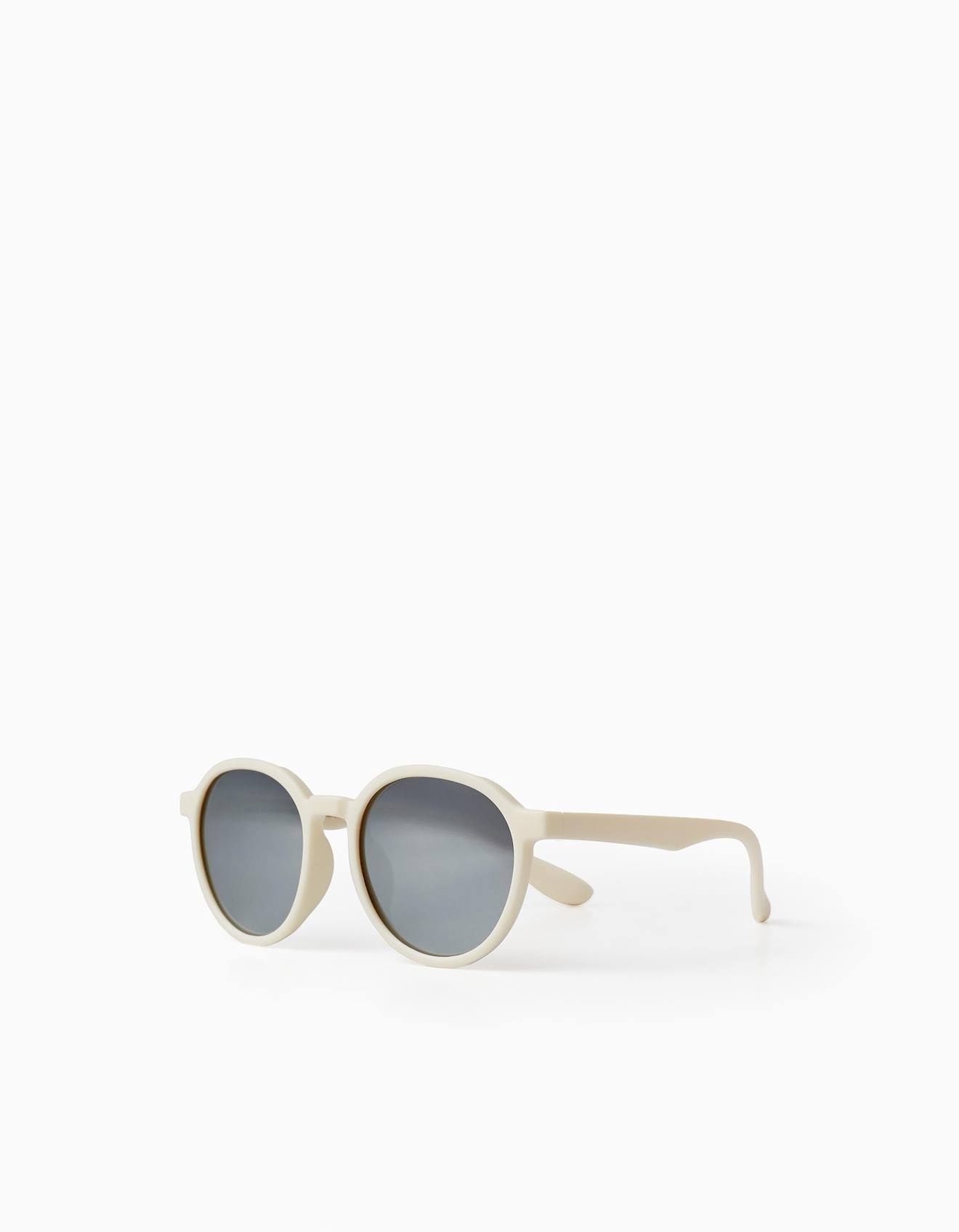 Lunettes De Soleil Flexibles Avec Protection Uv Beige Clair