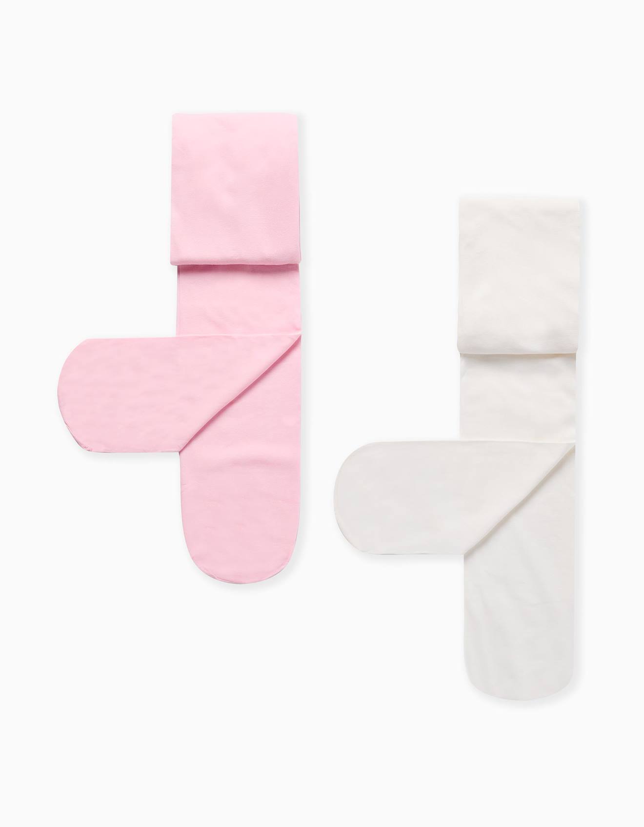 Pack 2 Collants De Microfibre Multicolore