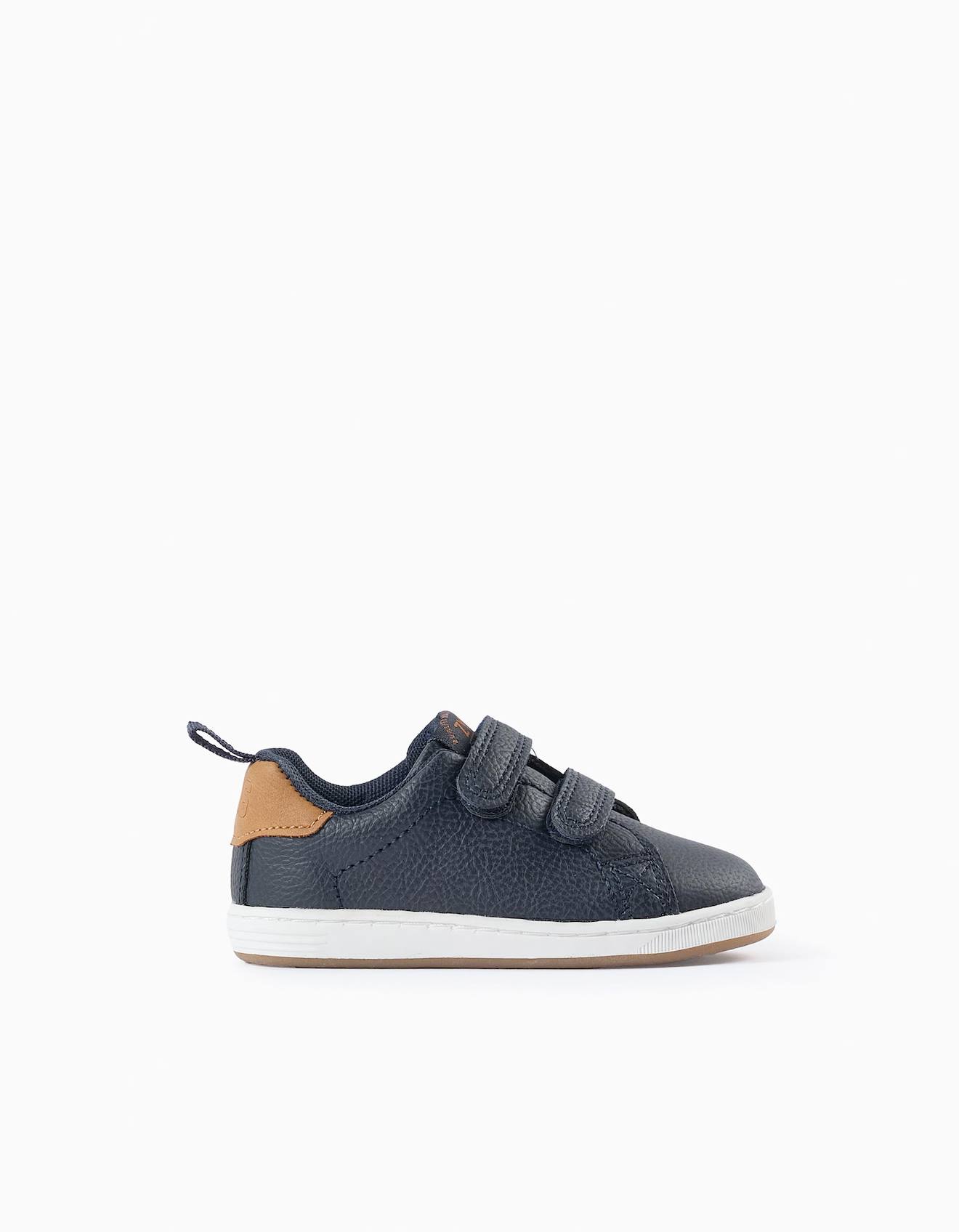 Baskets Avec Fermeture À Scratch Bleu Foncé