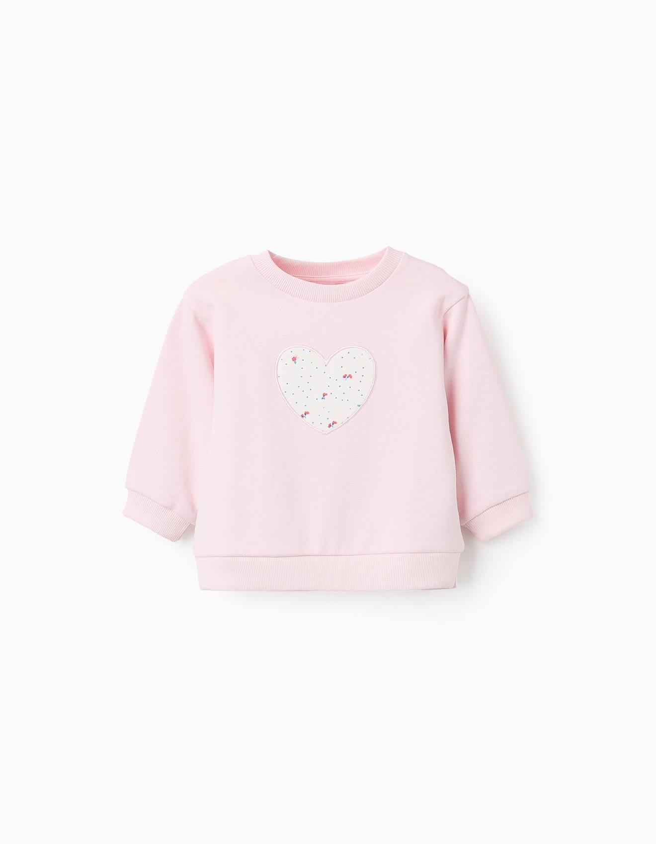 Sweat En Coton Rose Clair