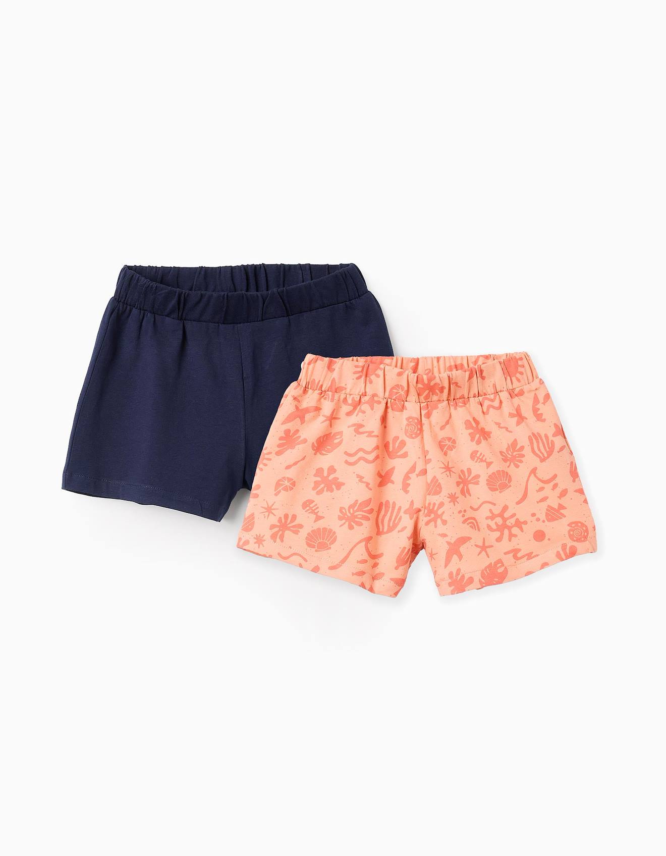 Pack 2 Shorts En Jersey Orange