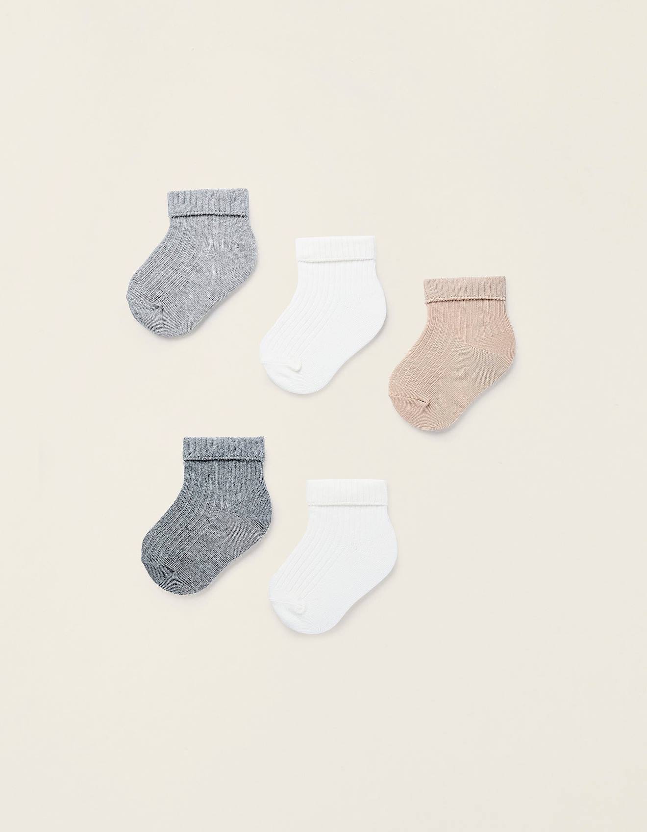 Pack 5 Paires De Chaussettes Côtelées Multicolore
