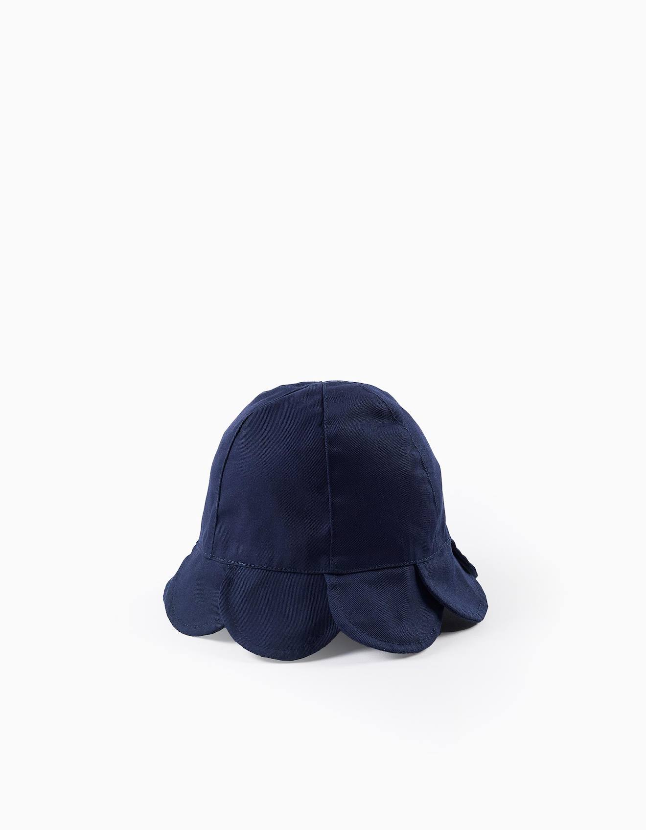 Chapeau De Pétales Avec Attache Bleu Foncé