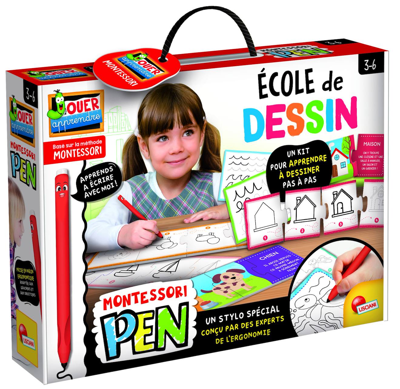 Montessori Pen Super Ecole De Dessin Multicolore