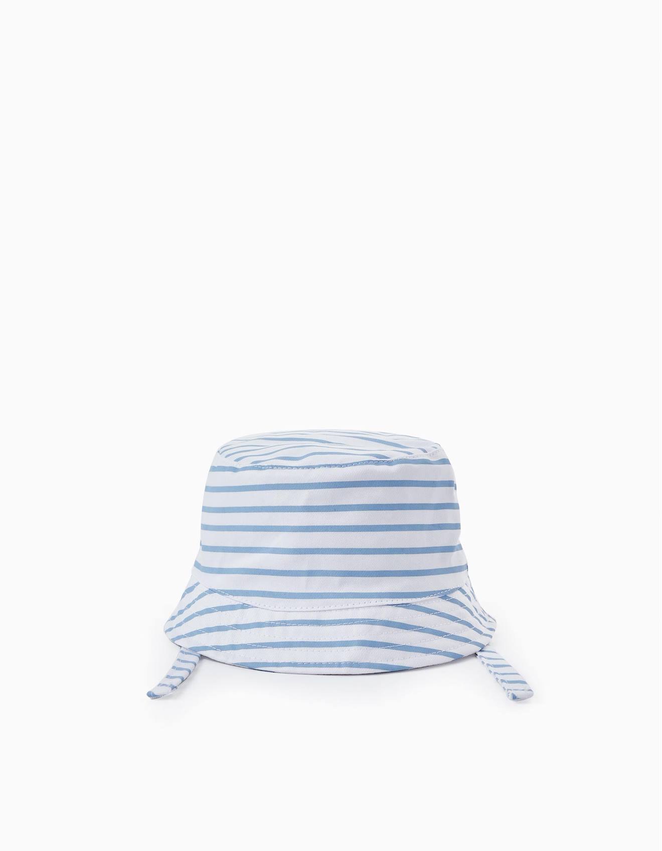 Chapeau À Rayures Bleu Clair