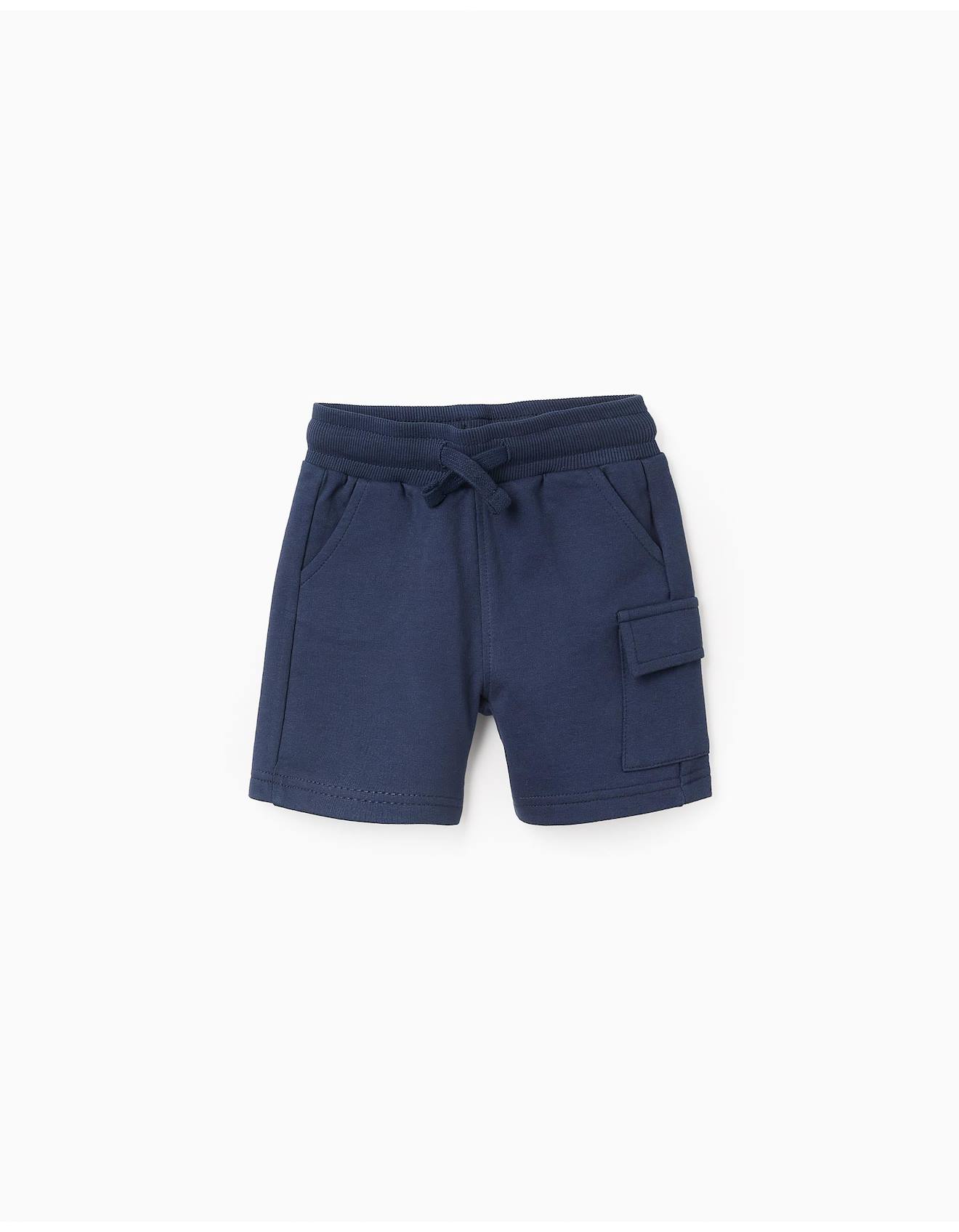 Short De Jogging Avec Poche Cargo Bleu Foncé