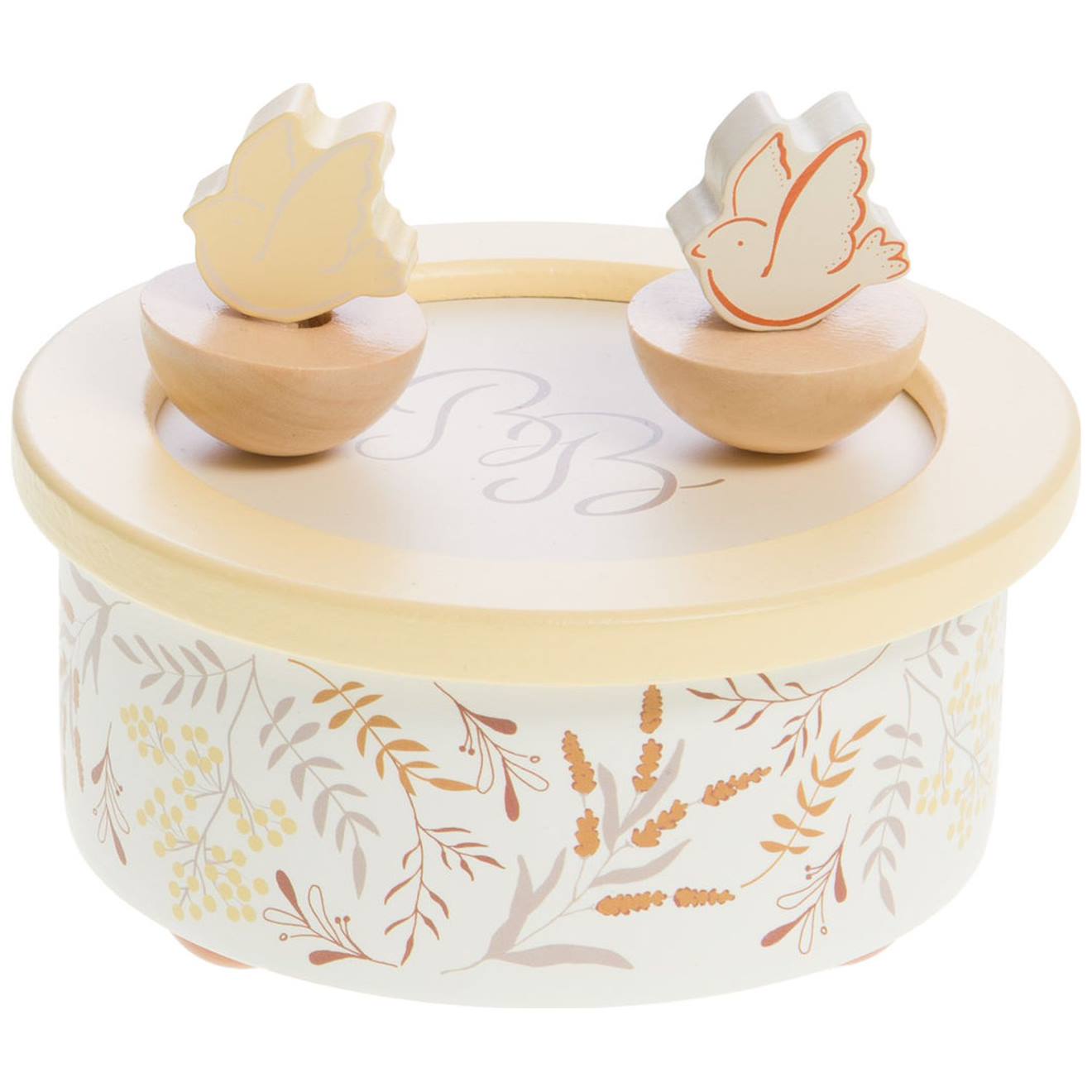 Boîte À Musique Birdy Blanc, Orange, Marron