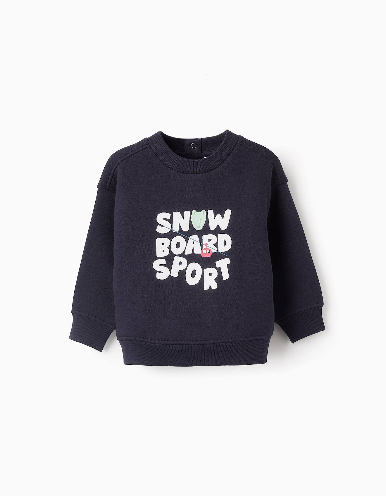 Sweat Gratté Bleu Foncé