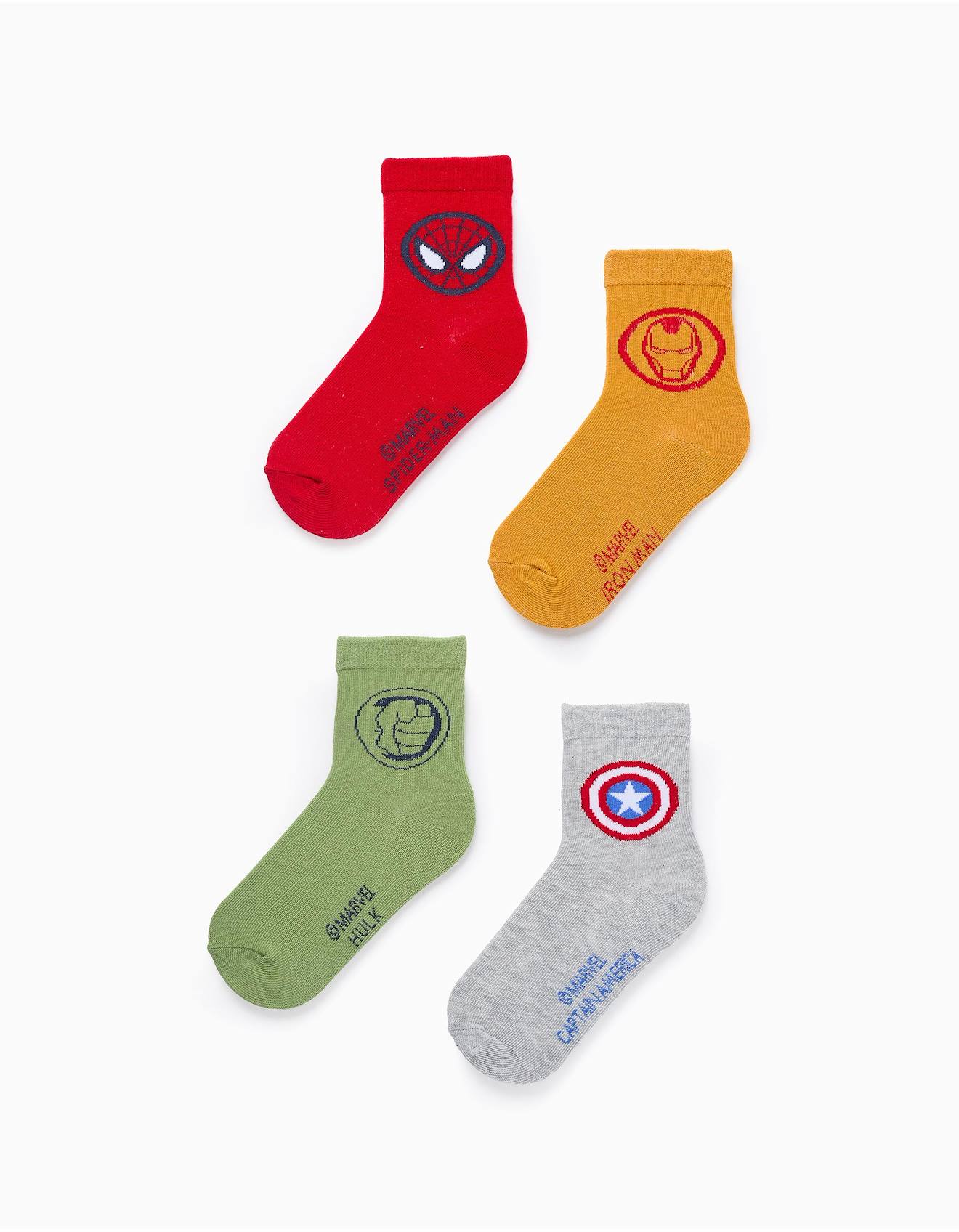 Pack 4 Paires De Chaussettes Avengers Multicolore