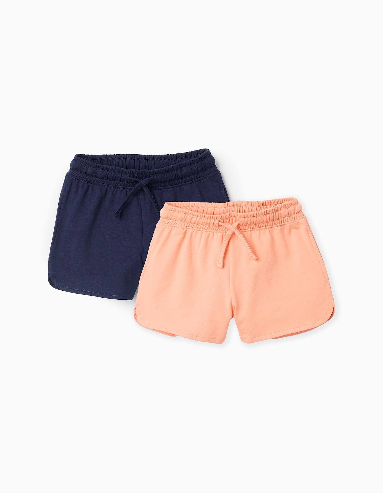 Pack 2 Shorts En Molleton Orange