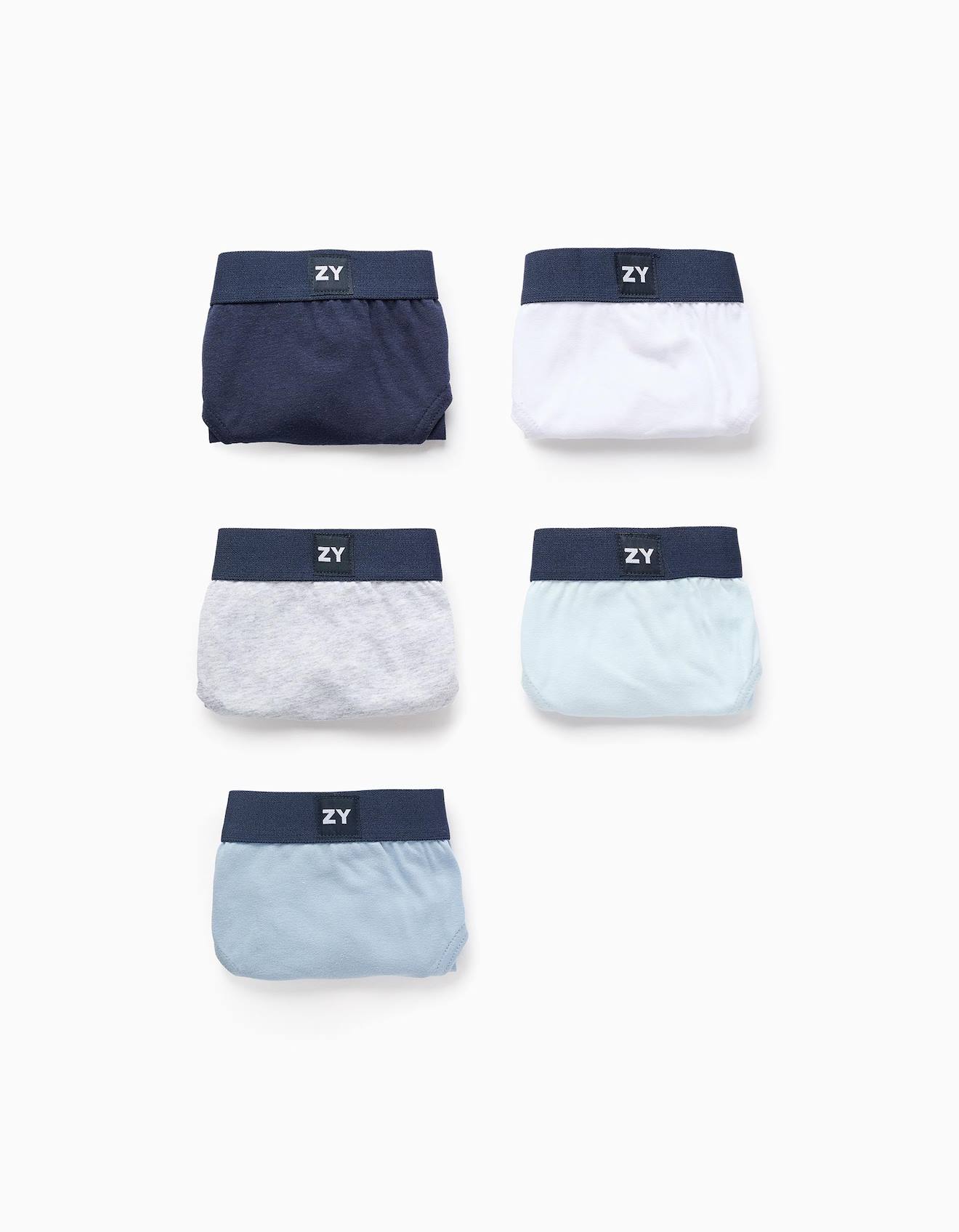 Pack 5 Slips Unis Multicolore